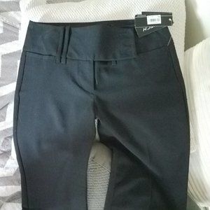 BCX Black Ankle Cropped Pants Tailored Professional Style